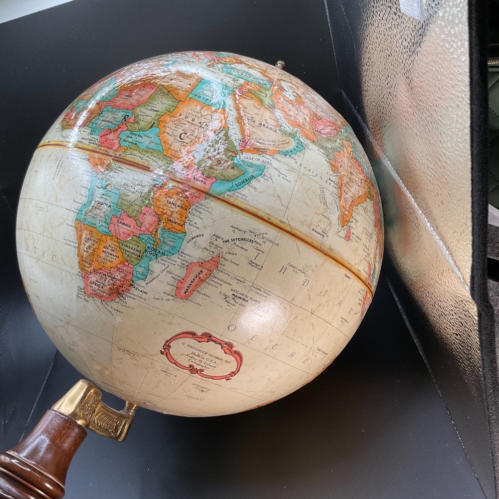 Vintage Replogle‎ 12" Globe USSR Raised Relief Cold War World Classic Tolman - Picture 15 of 16